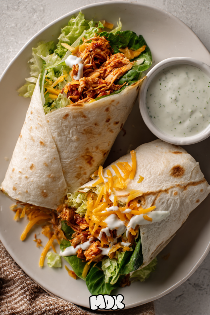 Easy Buffalo Chicken Wrap