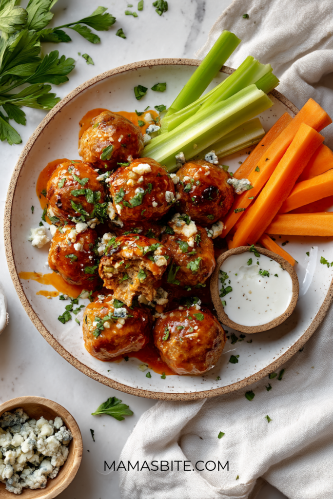 Buffalo Chicken Meatballs