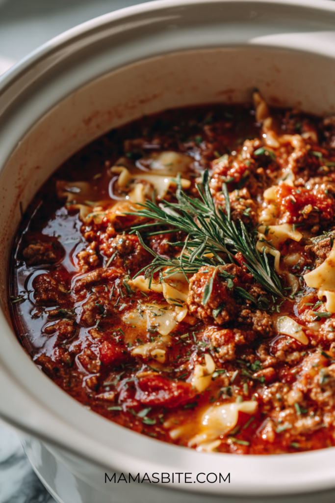 Crockpot Lasagna Soup