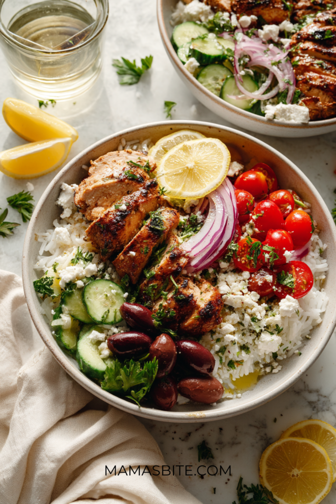 Greek Chicken Bowls