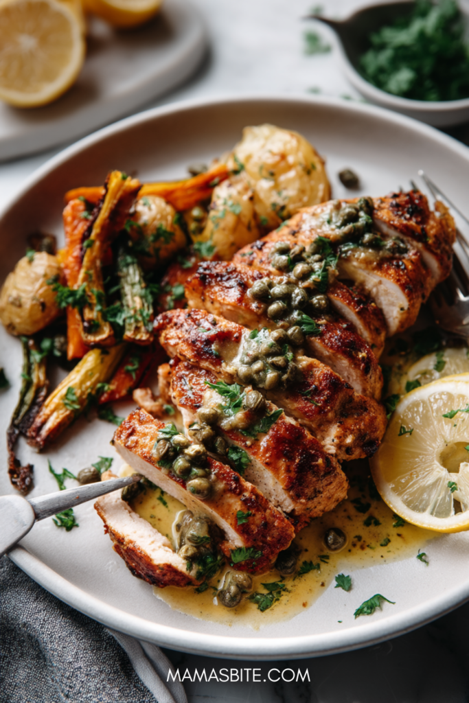 Greek Chicken with Lemon Butter Sauce