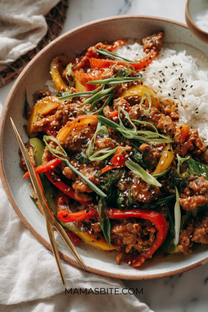 Ground Chicken Stir-Fry