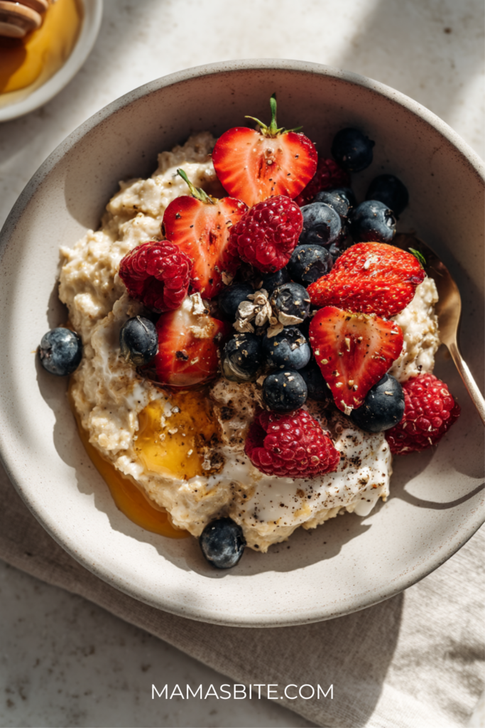 Overnight Yogurt Oat Bowl