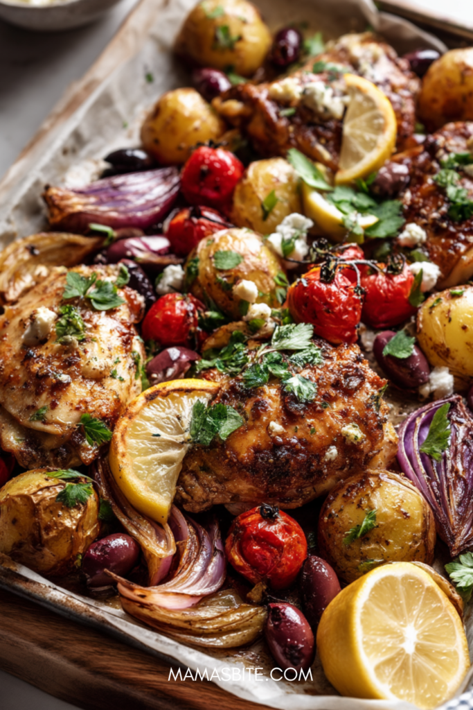 Pan Sheet Greek Chicken & Veggies