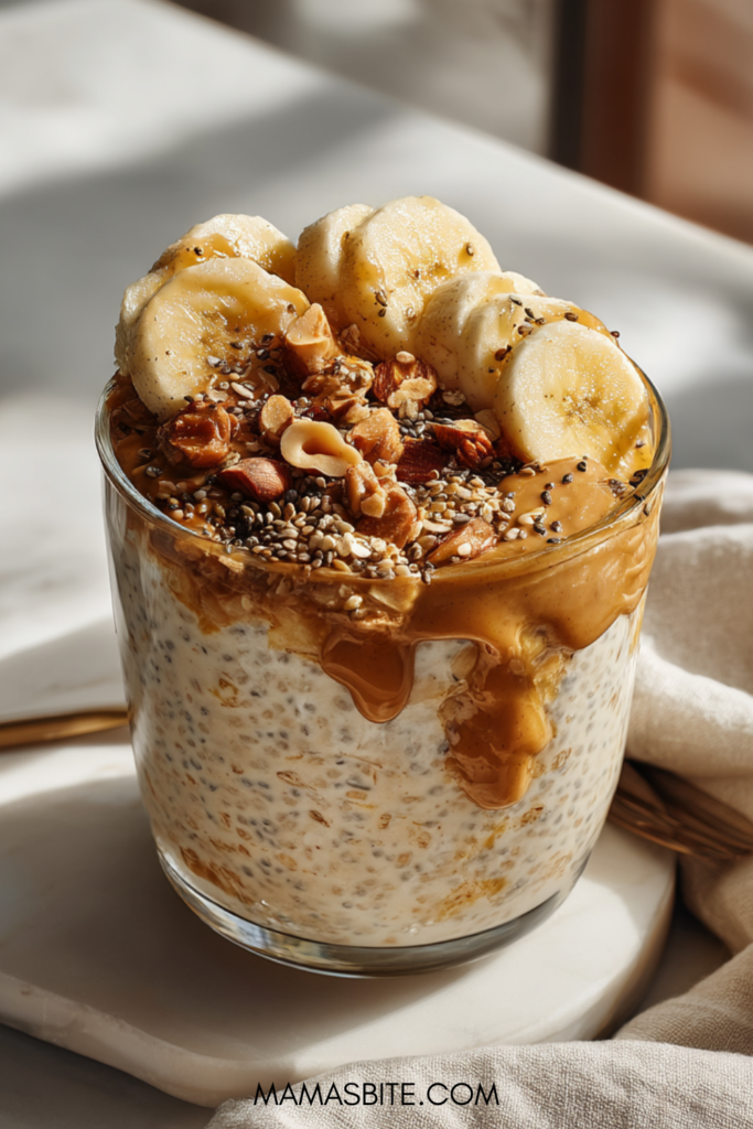 Peanut Butter Banana Overnight Oats