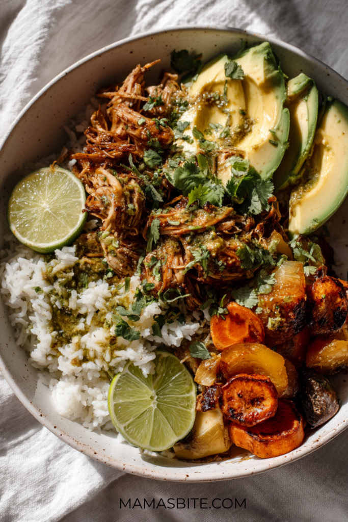 Slow Cooker Chicken Rice Bowls