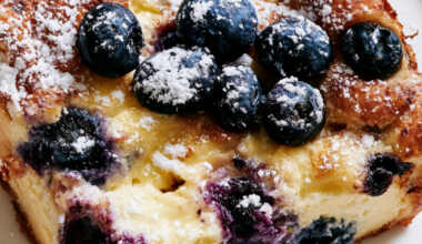Blueberry Cottage Cheese Breakfast Bake
