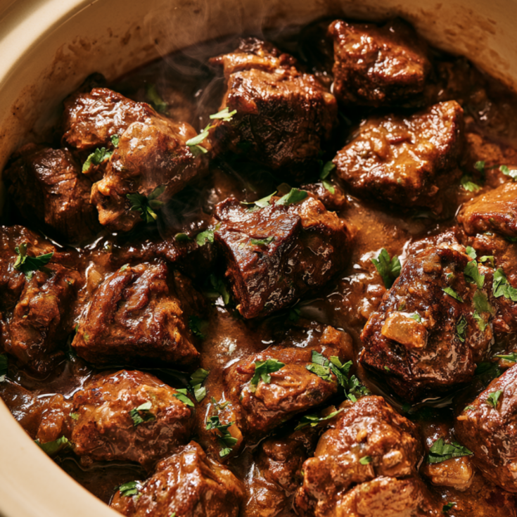 Crockpot Beef Tips and Gravy