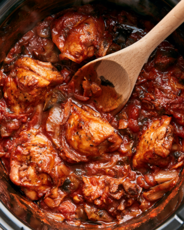 Crockpot Chicken Cacciatore