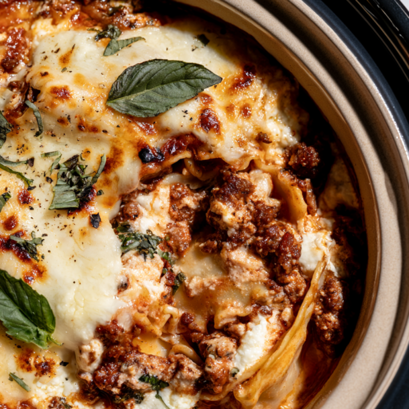Crockpot Lasagna with Ricotta