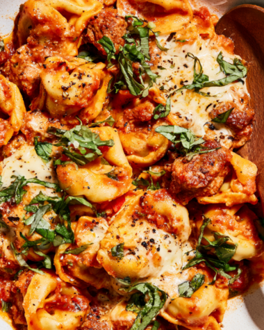 Crockpot Tortellini Recipe with Sausage