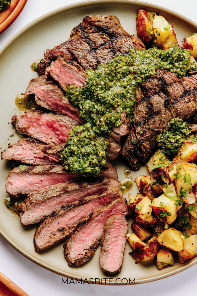 Grilled Flank Steak with Chimichurri