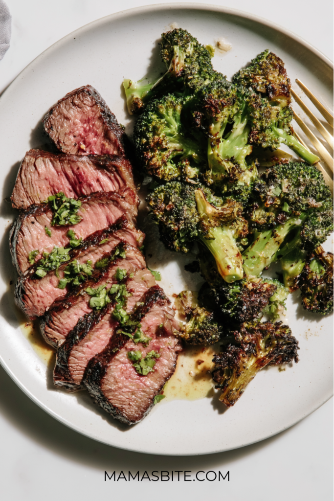 Low Carb Steak and Roasted Broccoli