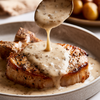 Ranch Crockpot Pork Chops with Gravy