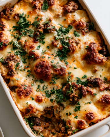 Cheesy Ground Beef Casserole
