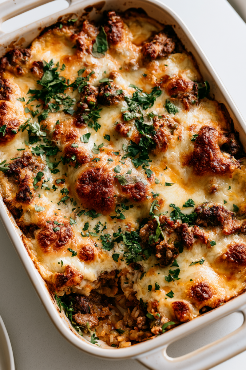 Cheesy Ground Beef Casserole