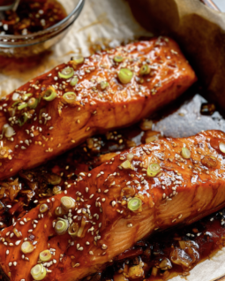 Oven Baked Teriyaki Salmon